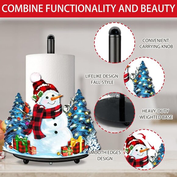 Christmas Decorations Indoor, Christmas Kitchen & Bathroom Decor, Snowman Decora - Picture 4 of 7